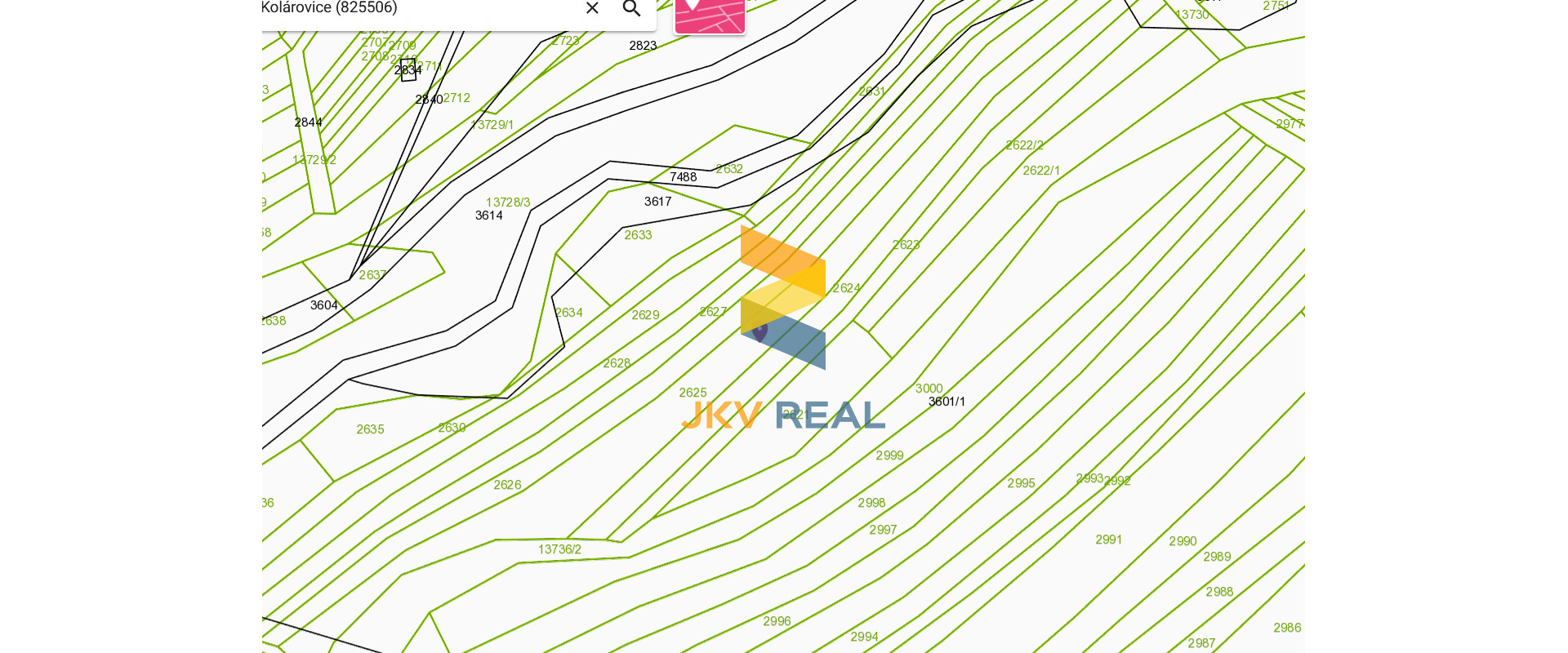 Pozemky Kolárovice