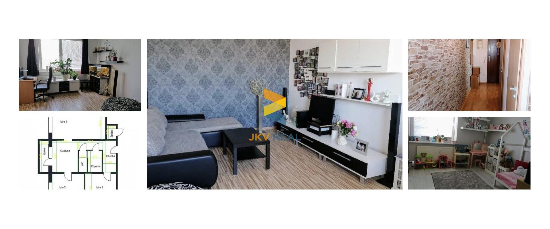 3-izbový zariadený byt - centrum Senec s lodžiou a pivnicou