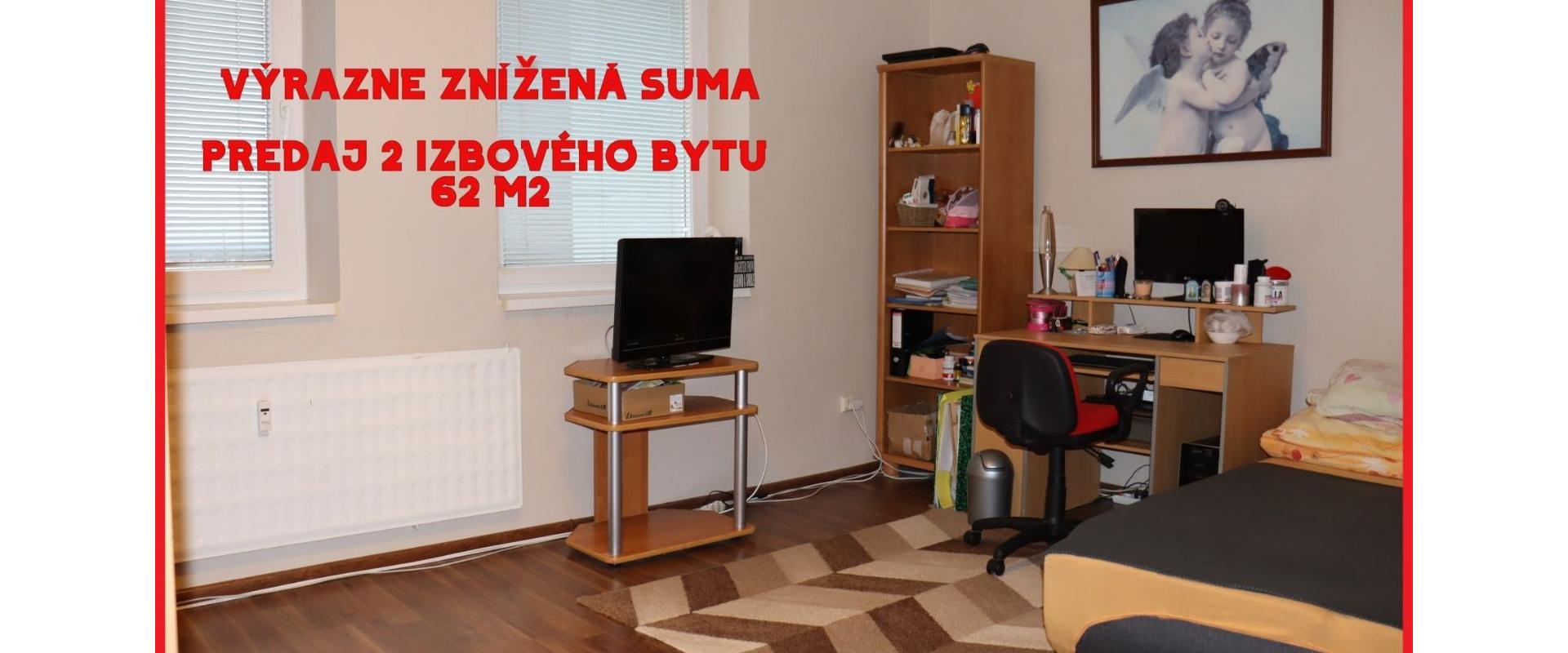 VÝRAZNE ZNÍŽENÁ CENA !!! 2-izbový byt na predaj v meste Levice I JKV REAL