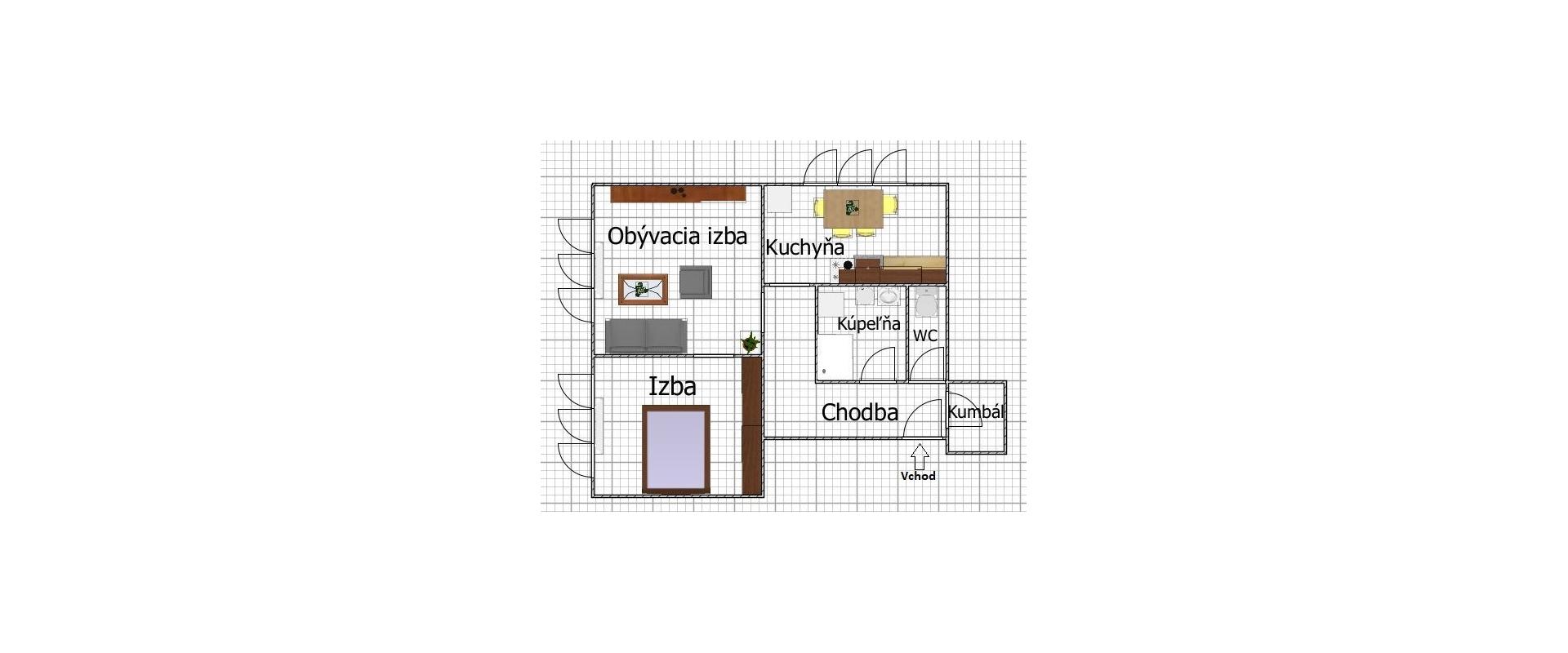 Na predaj veľký 2 izbový byt v meste Levice - JKV REAL