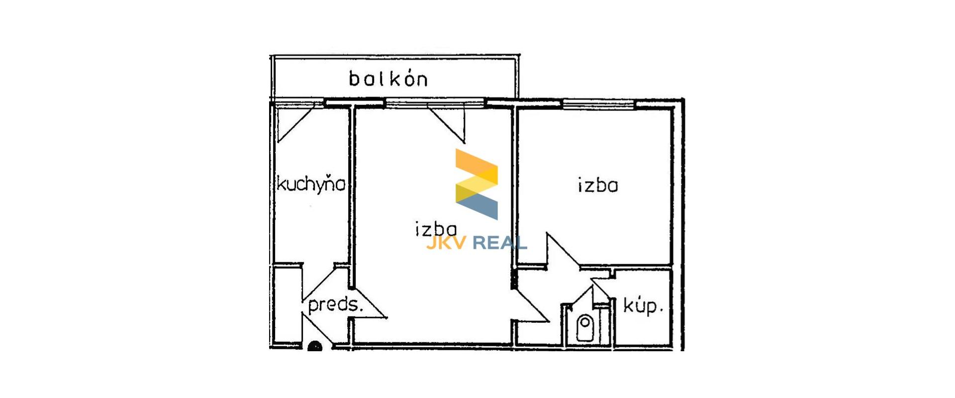 PREDANÝ! SLNEČNÝ 2-IZB.BYT S BALKÓNOM, NOVÉ MESTO, 57 M2, 189990 EUR