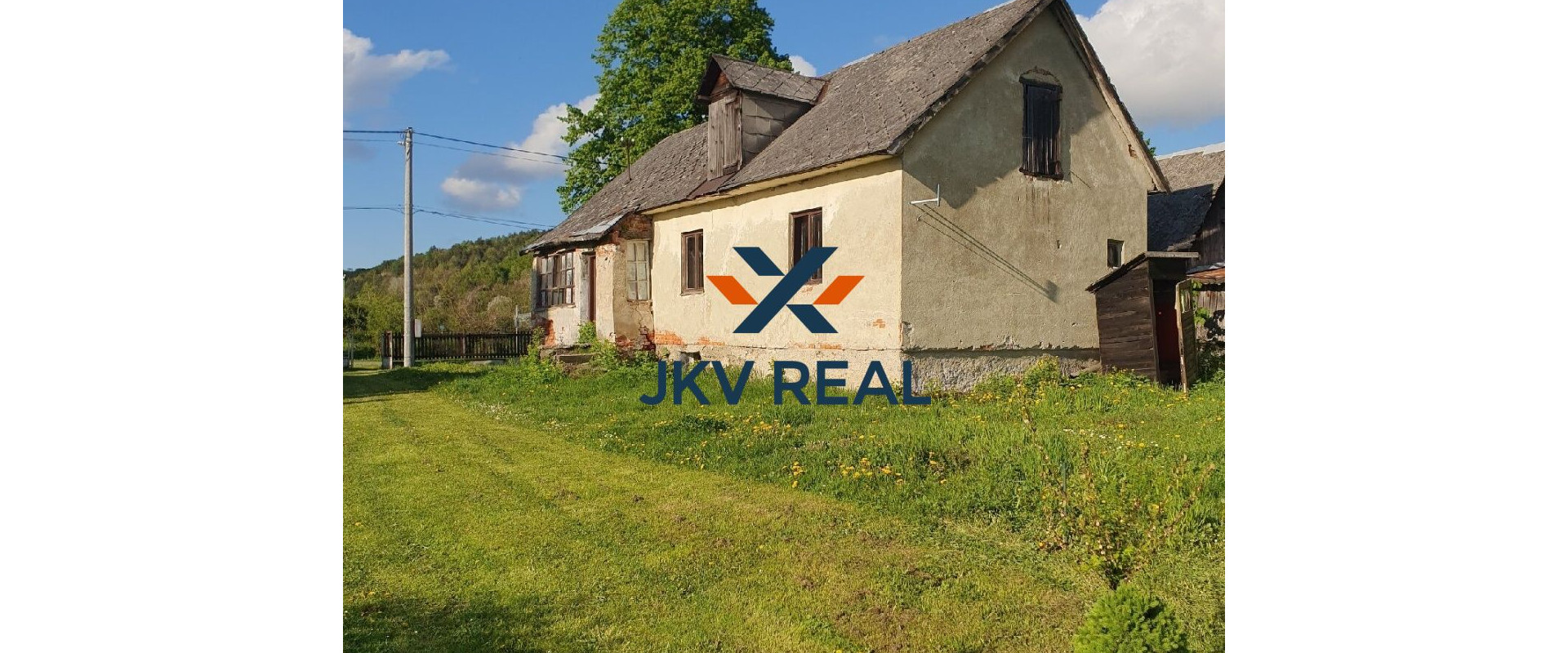 Chalúpka/ vidiecky dom s veľkým pozemkom