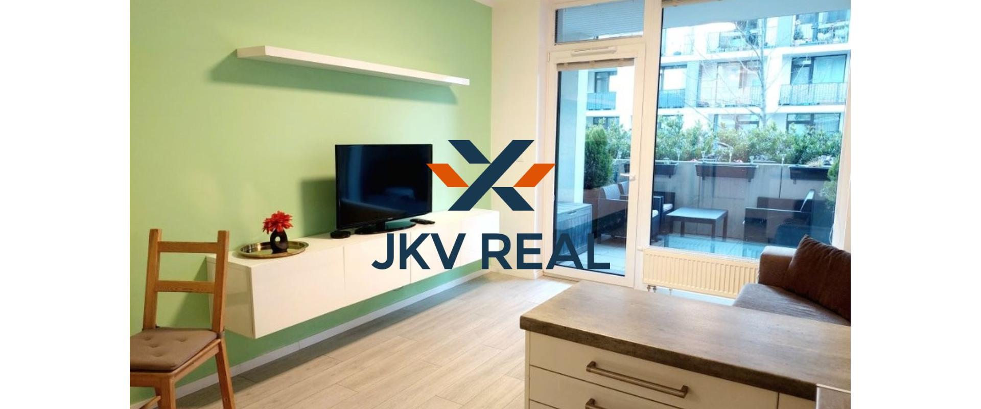 JKV REAL ponúka na prenájom 1-izbový byt s terasou v projekte Ahoj Park, Sliačska ul. – Nové Mesto, Bratislava