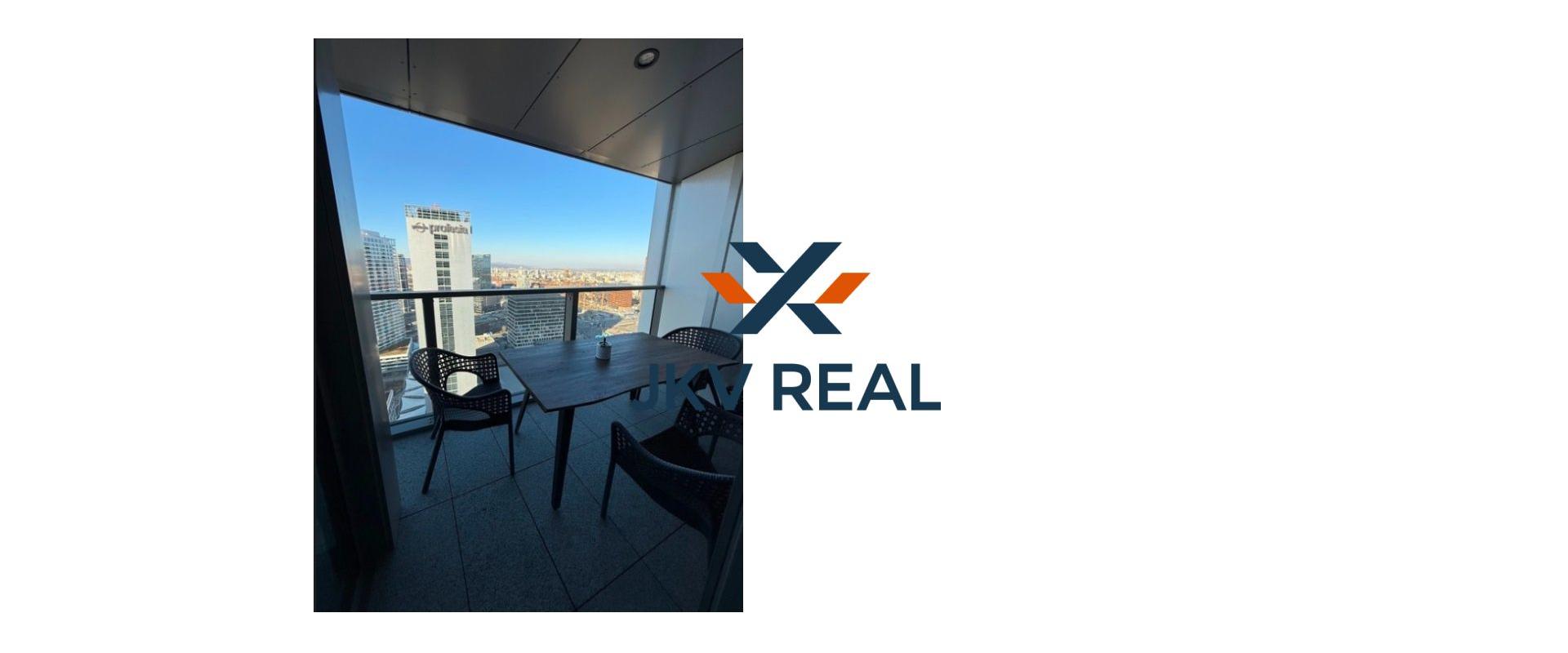 Exkluzívny 2 izbový byt na prenájom v Bratislave v Eurovea Tower na nabreží Dunaja na 25. poschodí s nádherným výhľadom