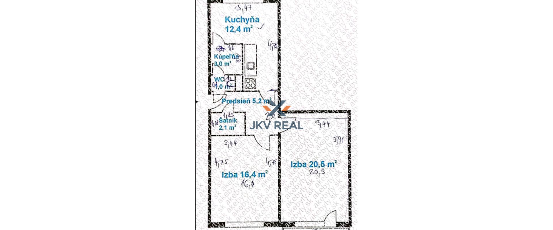Na prenájom: Priestranný 2-izbový byt v Ružinove, ul. Andreja Mráza