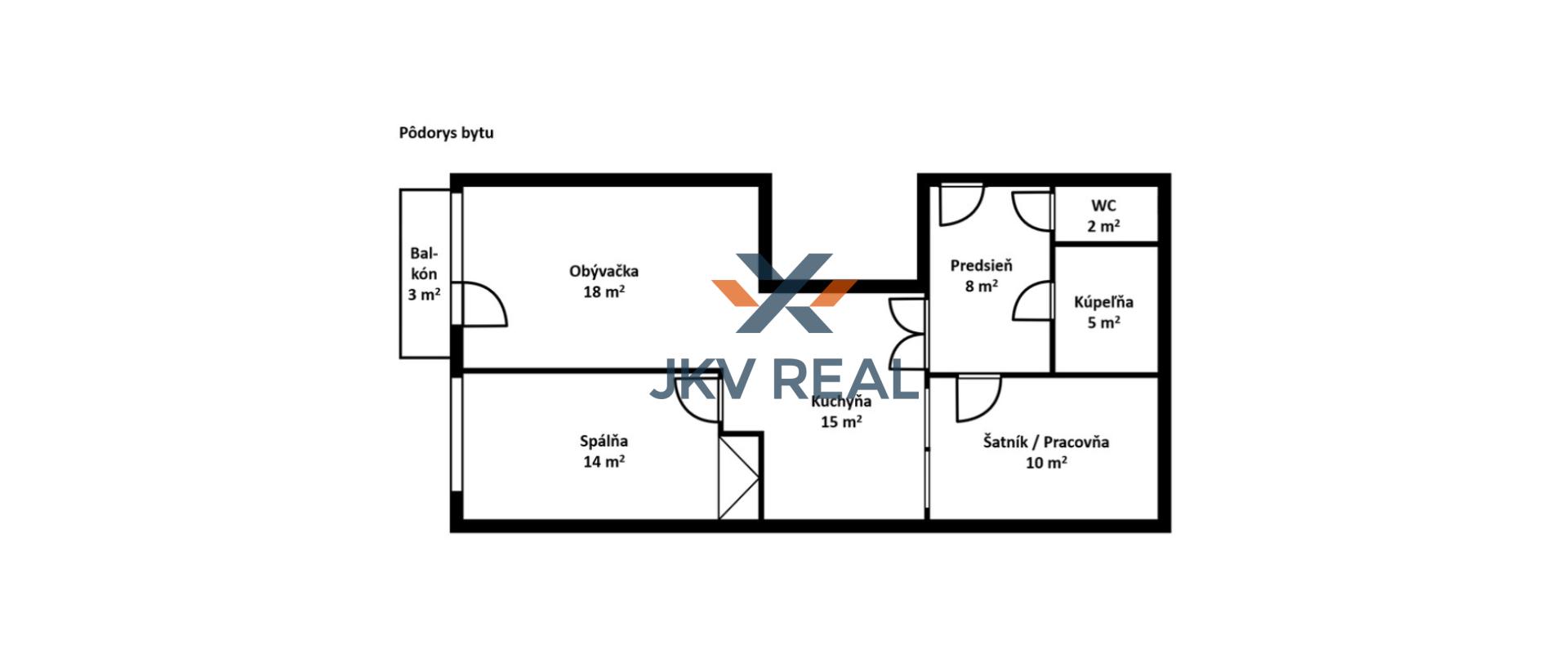 Na predaj 3 izbový byt v Podunajských Biskupiciach na Podunajskej ulici