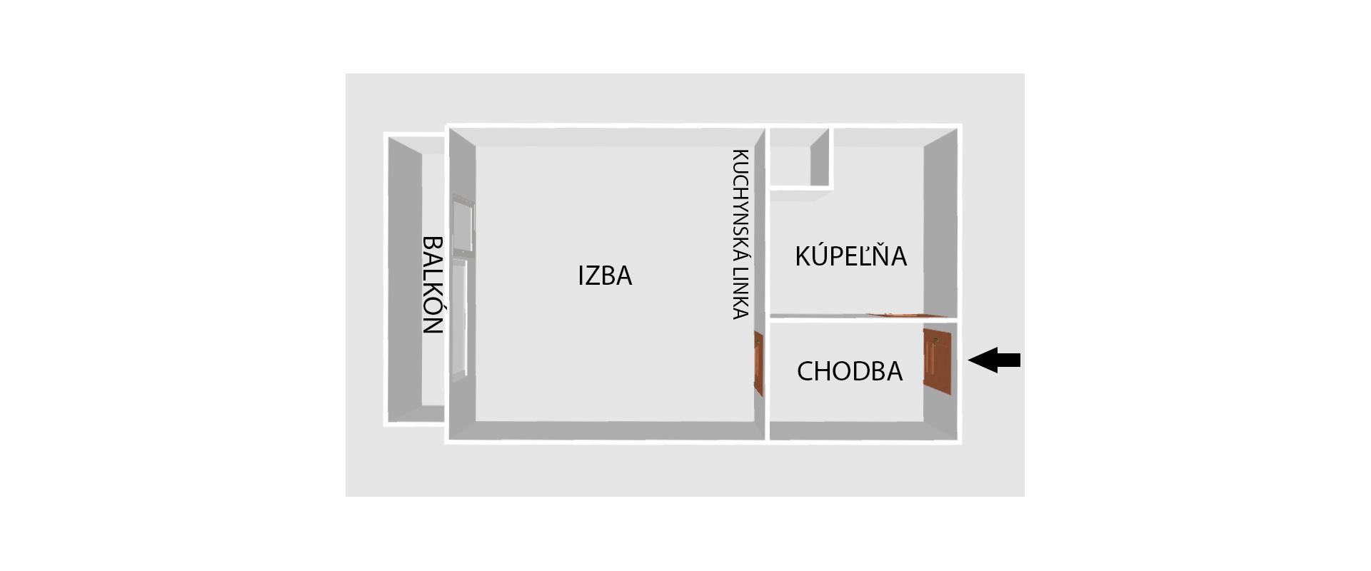 Garsónka s výhľadom na mesto – skvelá investícia, zariadenie v cene!