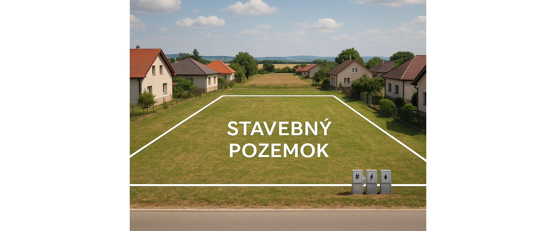 Stavebné pozemky v okolí Hlohovca – všetky IS