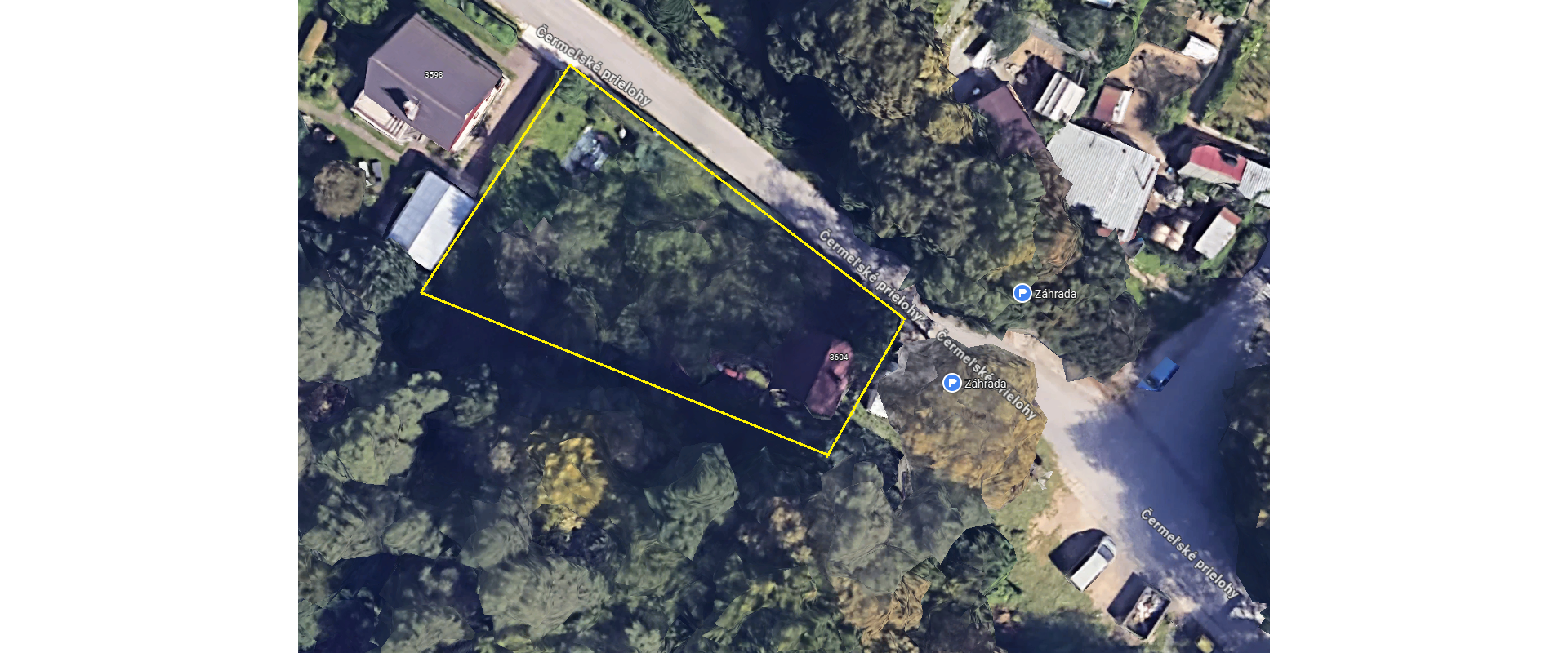 Záhradná murovaná chata, 500m2 pozemok, Čermelské prielohy