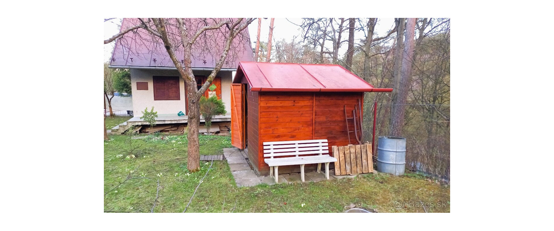 Záhradná murovaná chata, 500m2 pozemok, Čermelské prielohy