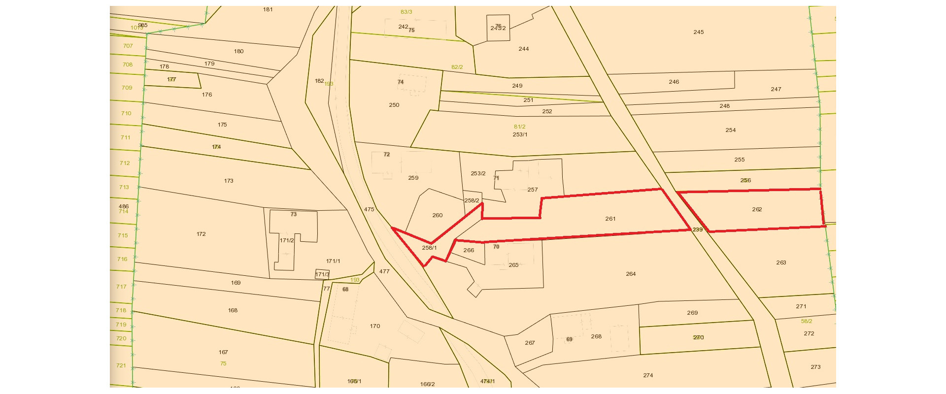 Na predaj stavebný pozemok - 2190 m² v obci Kečkovce - okres Svidník.