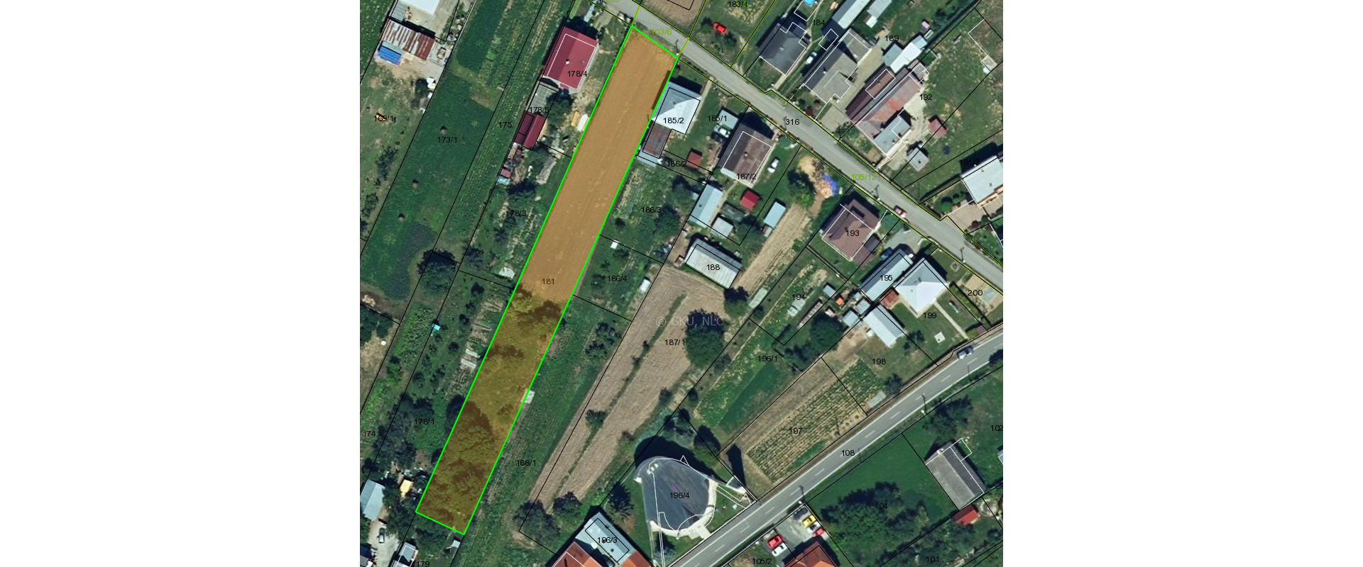 Na predaj stavebný pozemok o výmere 2171 m²  s ovocným sadom – vhodný na výstavbu rodinného domu, chaty.