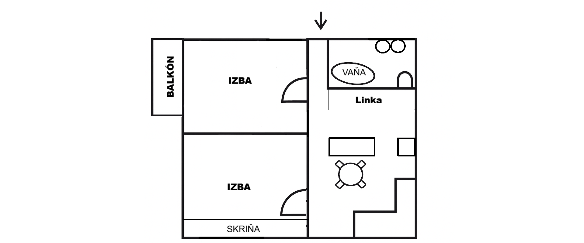 Na predaj 3 izbový byt ul. Engelsova sídlisko II