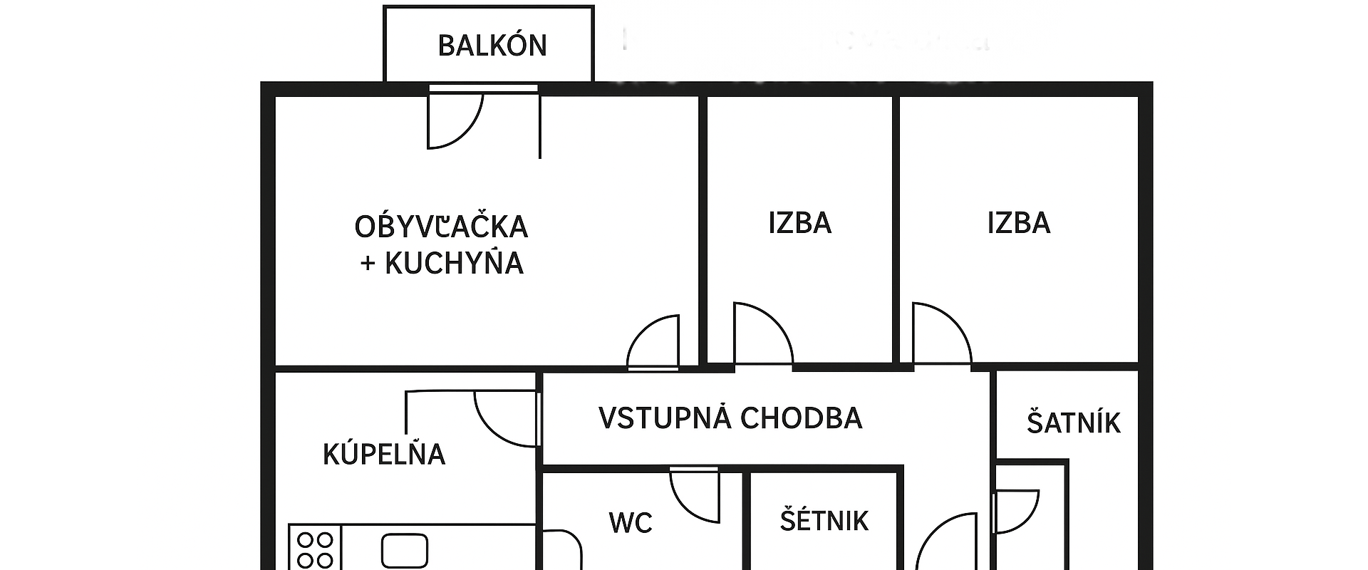 Moderný 3-izbový byt na predaj v úplnom centre mesta