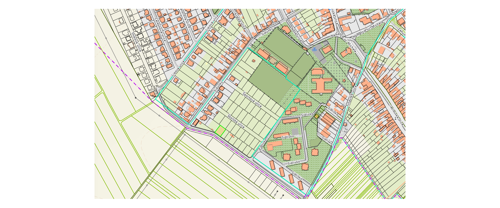 Pozemok 588 m² – budúca výstavba rodinného domu