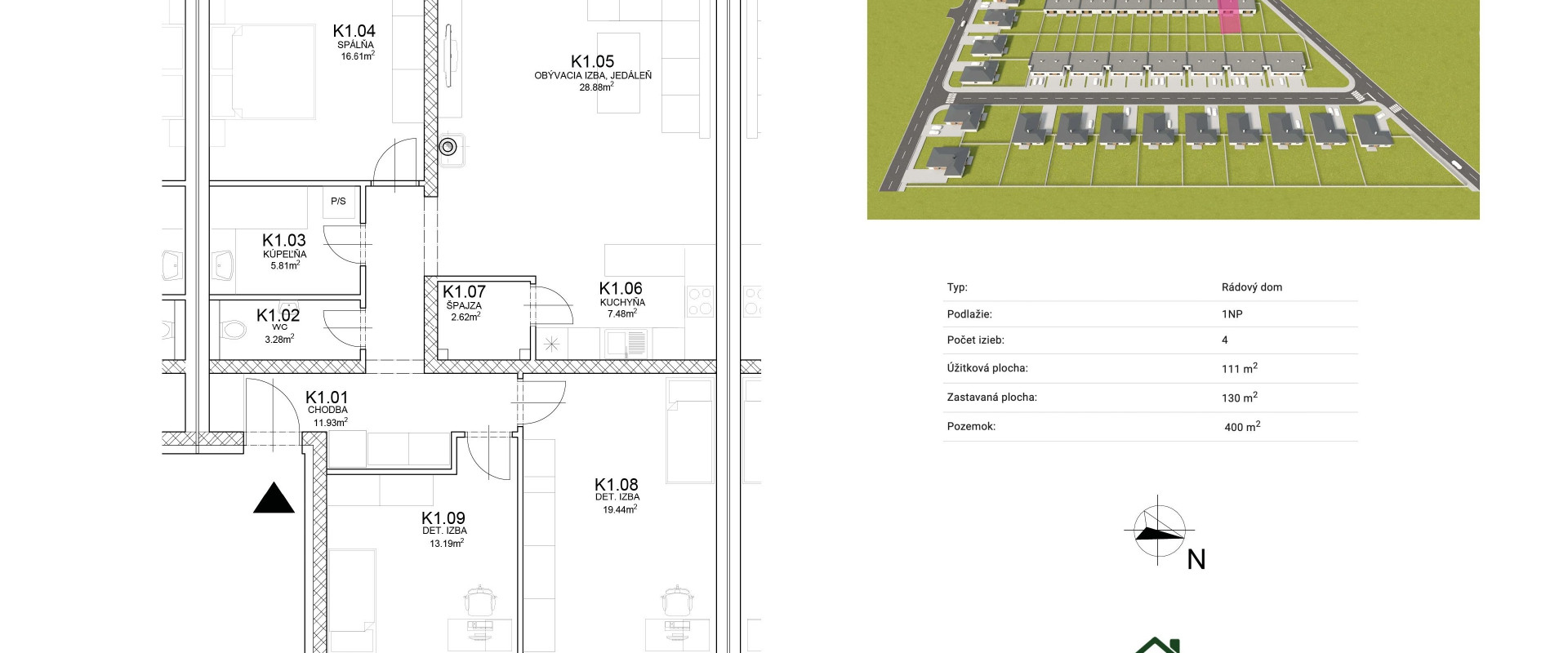 4-izbový skolaudovaný dom s veľkým pozemkom 400 m²