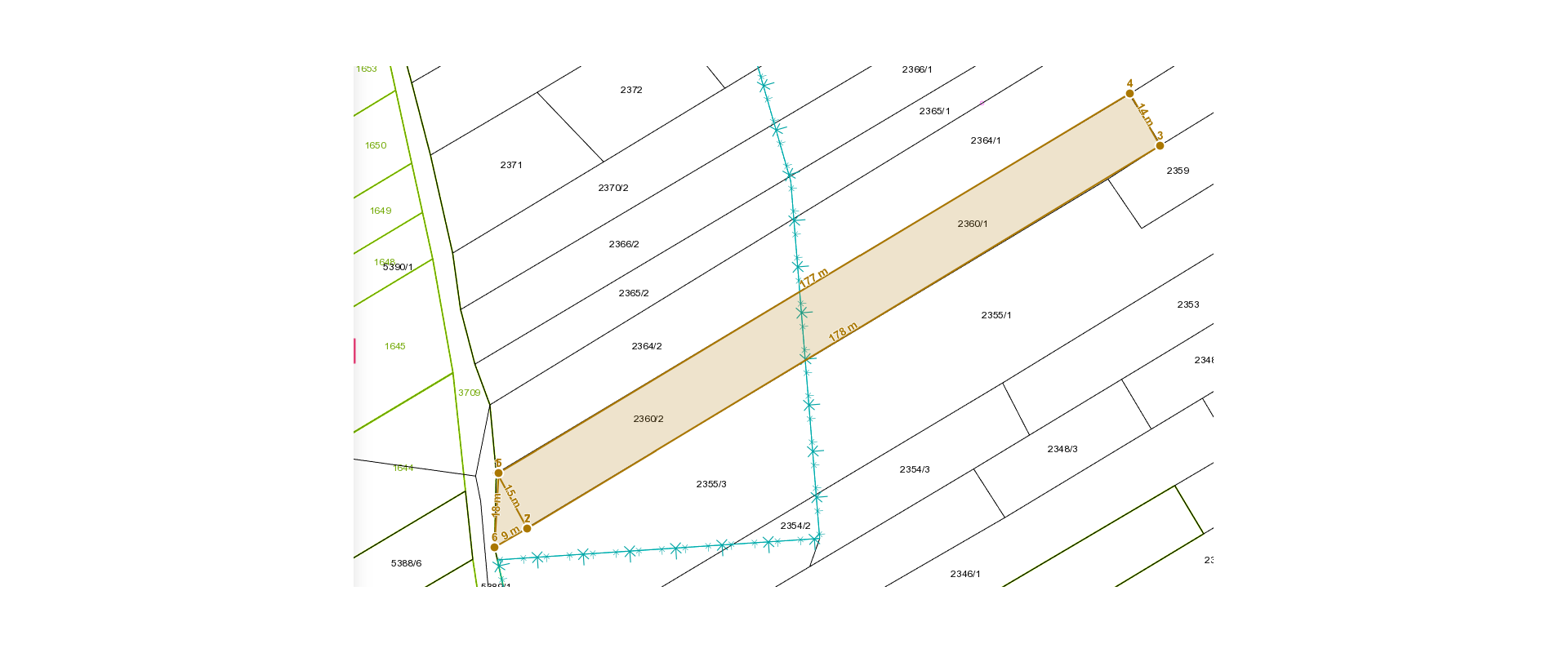 Na predaj pozemok s rozlohou - 2718 m² na ulici Majakovského v Humennom - panoramatický výhľad na mesto.