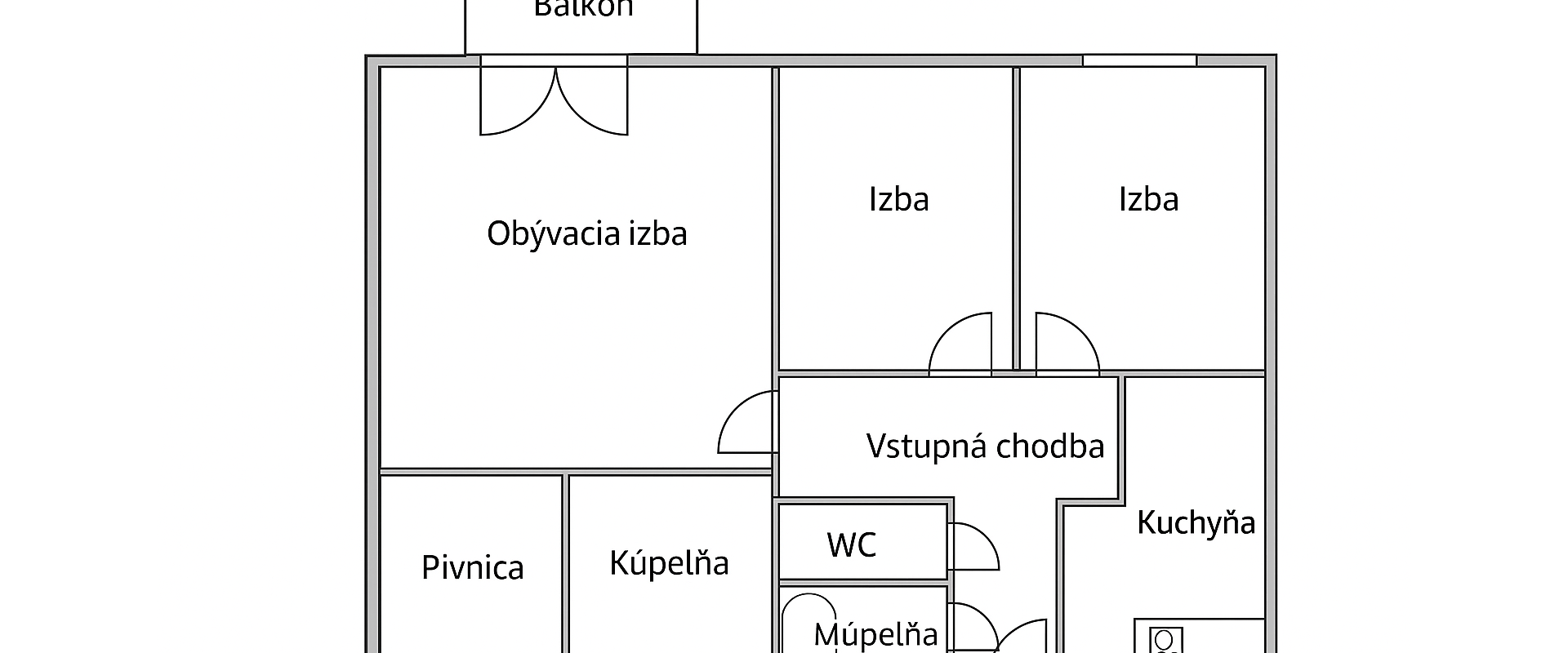 Štýlový 3-izbovy byt, rekonštruovaný, Zvolenská, 149.200€