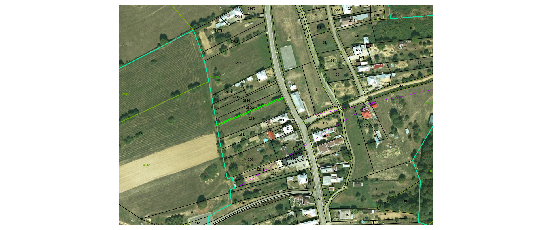 Na predaj stavebný pozemok - 2050 m² v obci Karná cca.15min. od mesta Humenné.