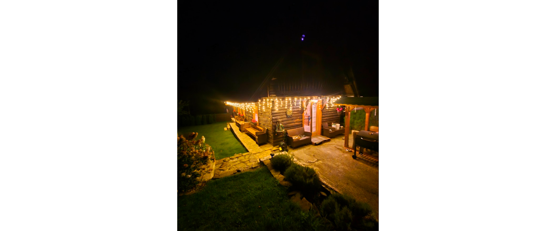 Na predaj drevenica s pozemkom a bazénom  - 1194 m² v obci Miková.