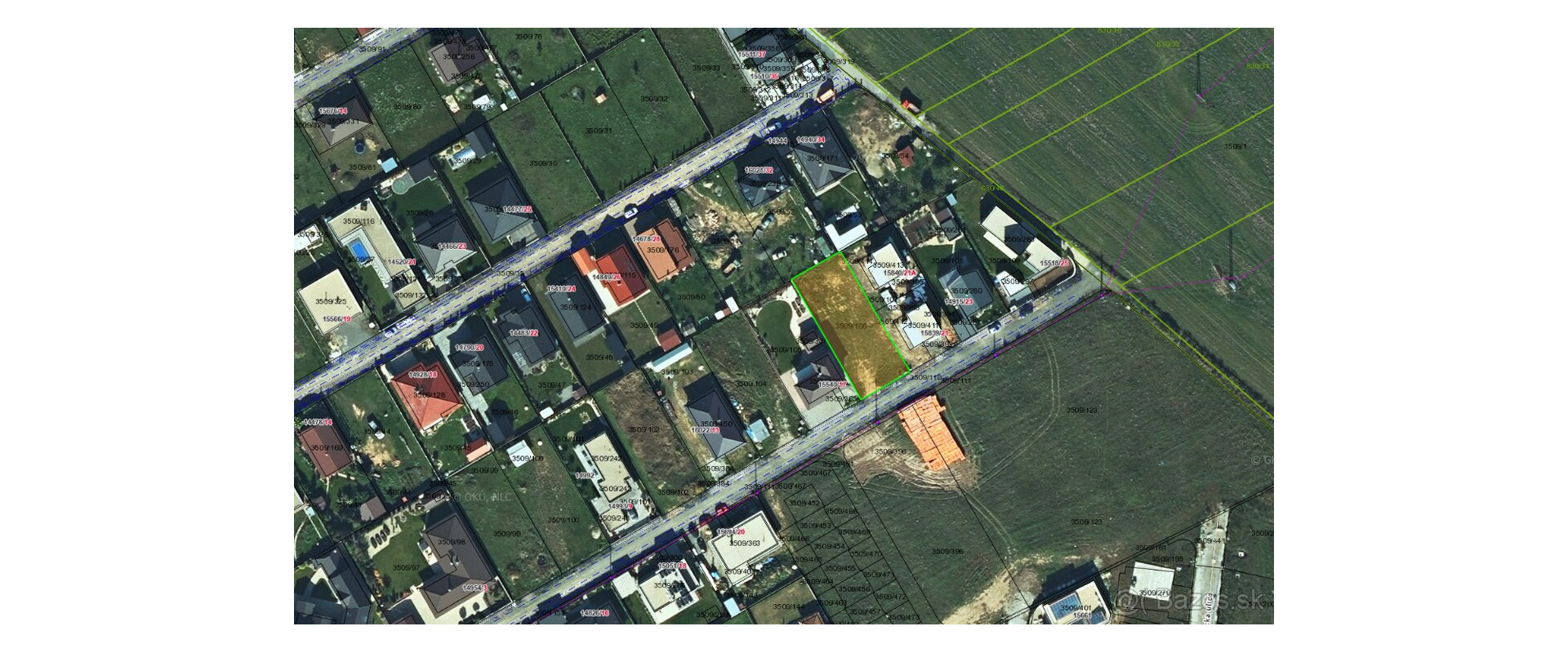 Na predaj rovinatý stavebný pozemok o rozlohe 759m² - časť KOPANINA, Nižná Šebastová