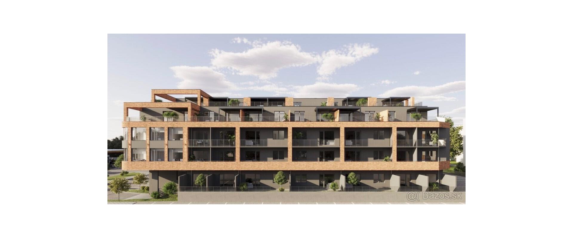 Nový 1,5 izb. byt s predzáhradkou a parkovacím miestom na prenájom v Rovinke.