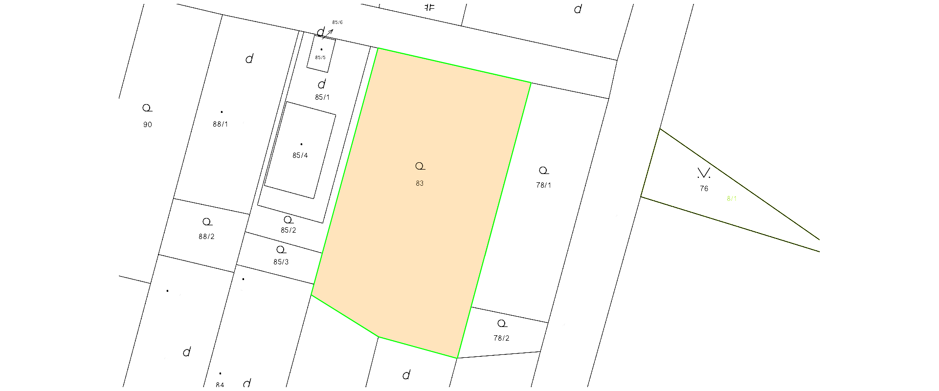 Na predaj pekný rovinatý stavebný pozemok o rozlohe 1755 m² v obci Nižný Hrabovec.