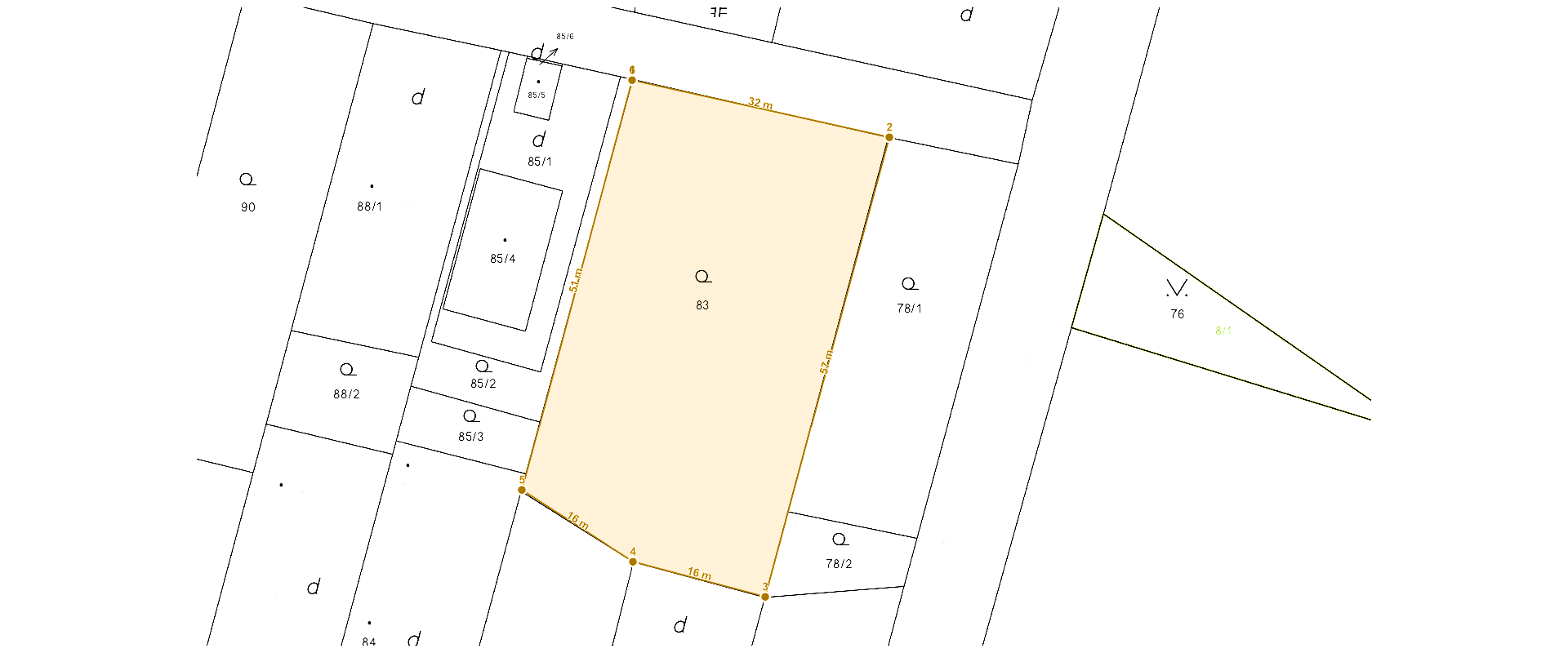 Na predaj pekný rovinatý stavebný pozemok o rozlohe 1755 m² v obci Nižný Hrabovec.