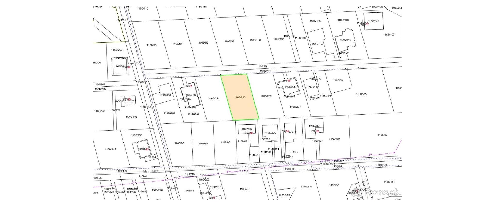 Na predaj pozemok na výstavbu rodinného domu o výmere 866 m² v obci Fintice.