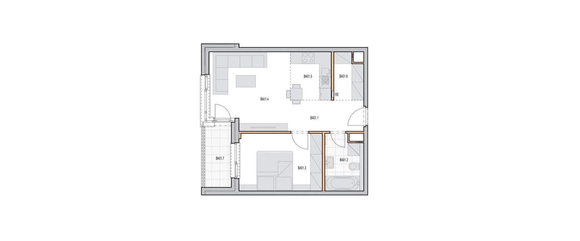 Prenájom 2-izbového bytu v projekte Arboria