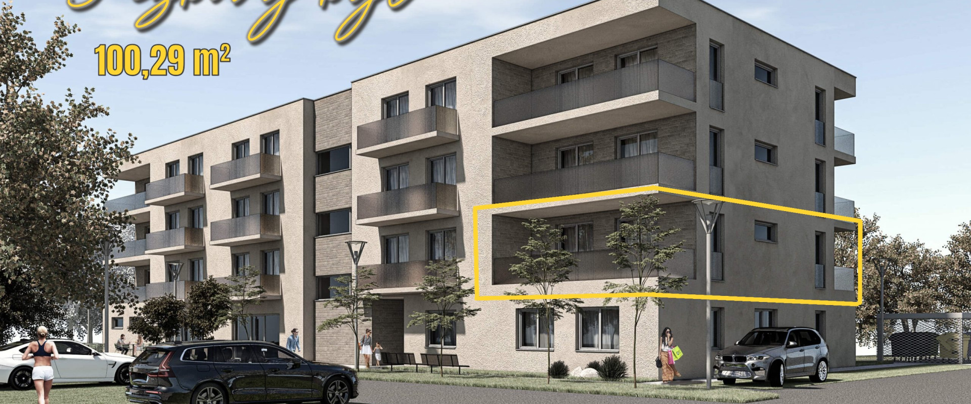 Priestranný 3-izbový byt s dvomi terasami Veľký Grob