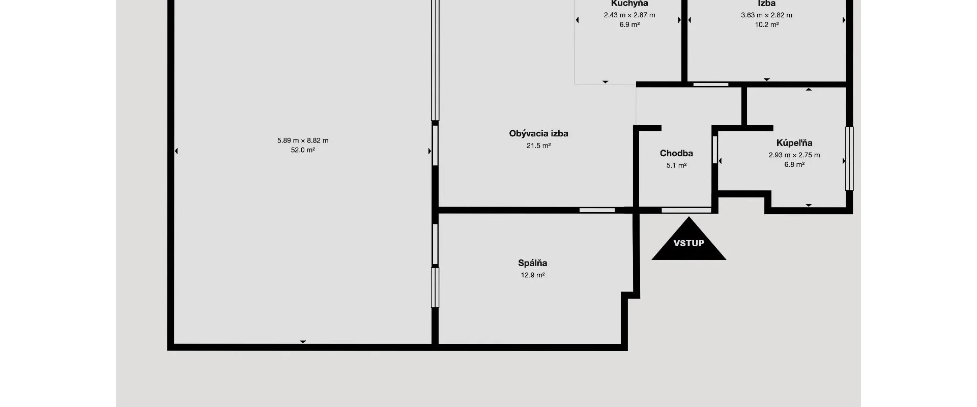 Predaj : Luxusný 3-izbový byt s veľkolepou terasou 48 m² – Zelená stráň, Košická Nová Ves