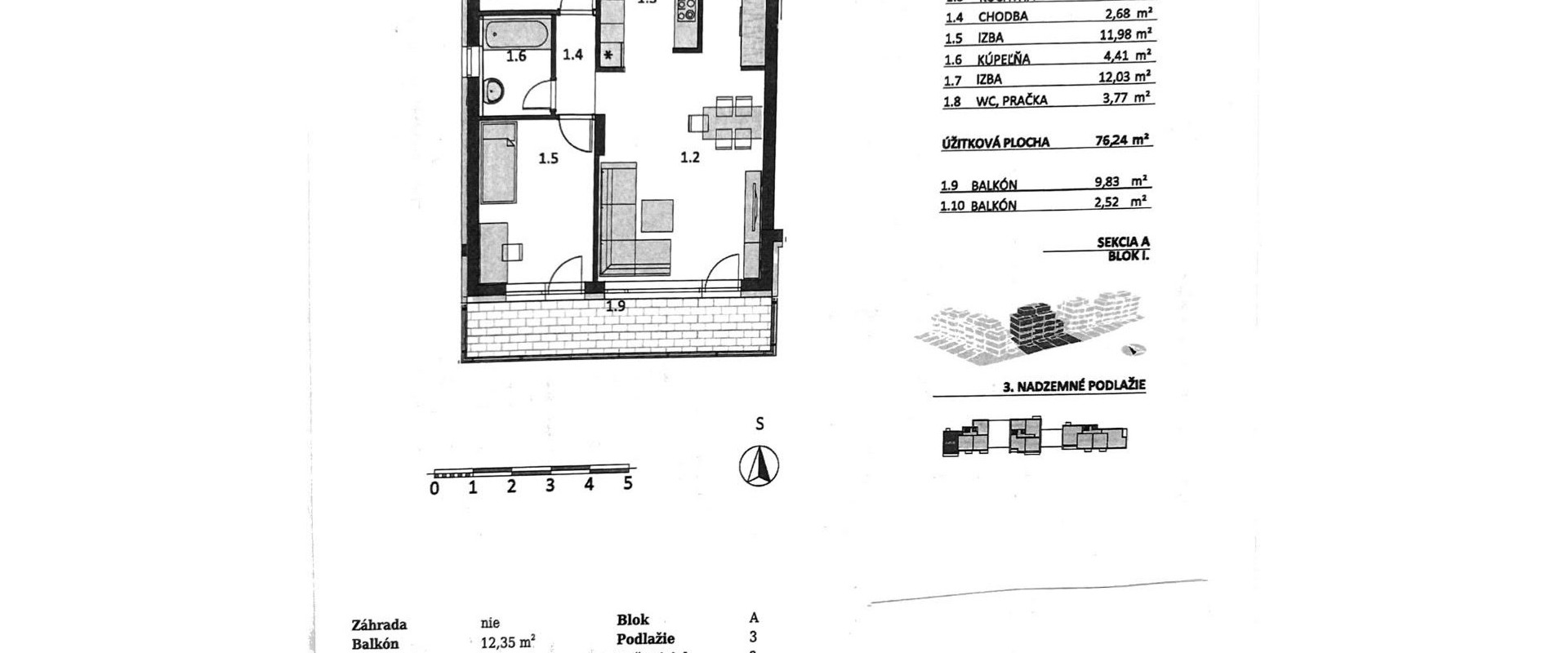 Prémiový 3i byt s parkingom a pivnicou v Dunajskej Lužnej!