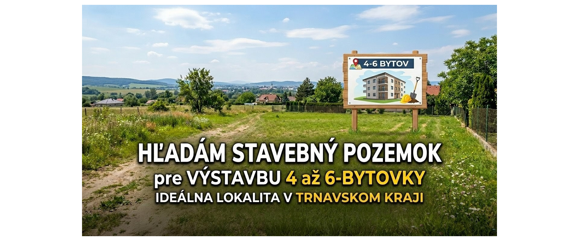 🏗️ KÚPA POZEMKU PRE BYTOVÝ DOM – TRNAVSKÝ KRAJ