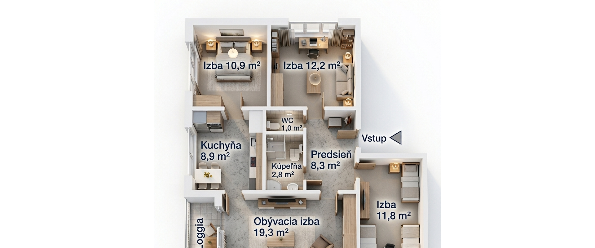 Predaj 4 izbového bytu v pôvodnom stave, Dúbravka