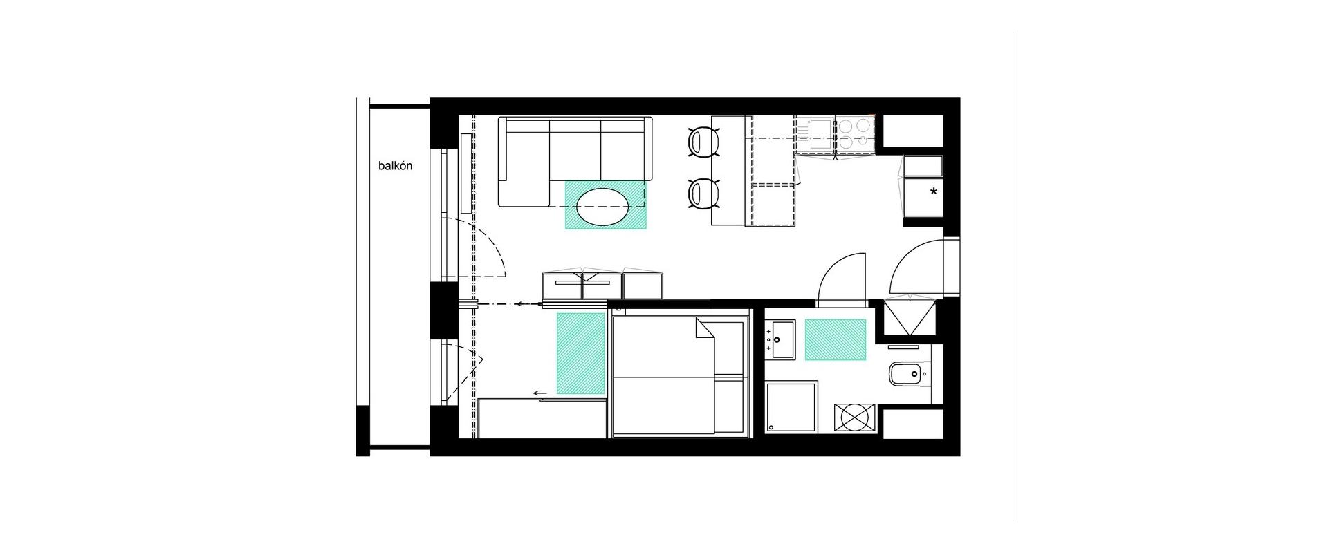 Dizajnový 1,5 izbový byt v Slnečniciach