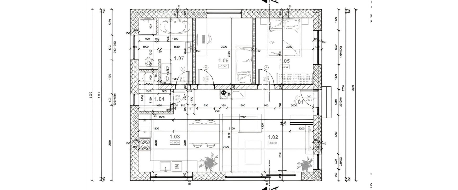 Na predaj rodinný dom vo výstavbe s priestranným pozemkom - 1 850 m² v obci Prosačov.