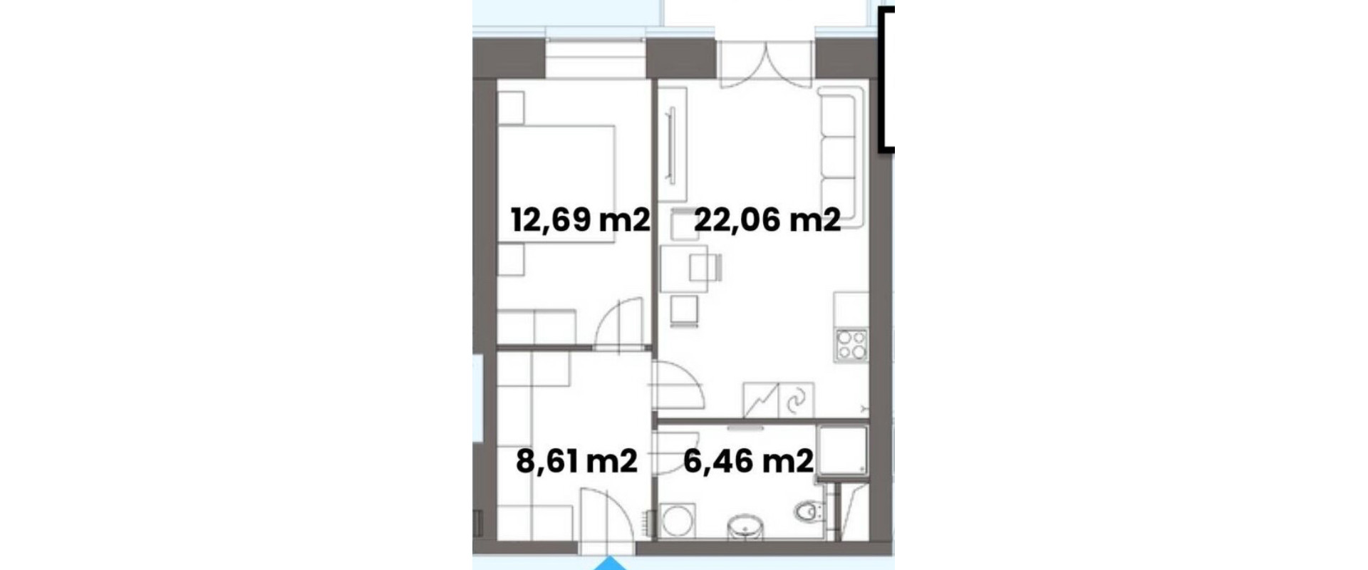 Na predaj moderný 2-izbový byt vhodný aj ako investícia