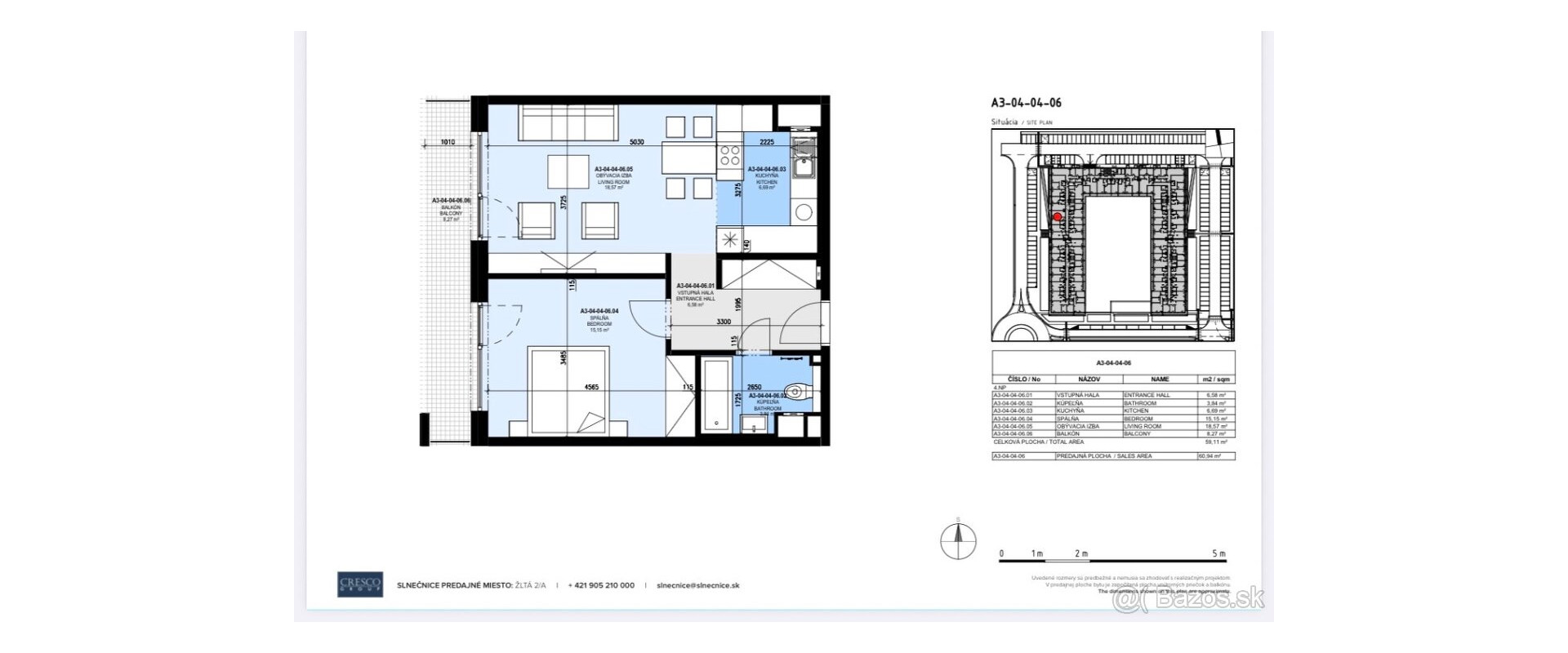 Výnimočný 2-izbový byt v Slnečniciach- zóna Mesto