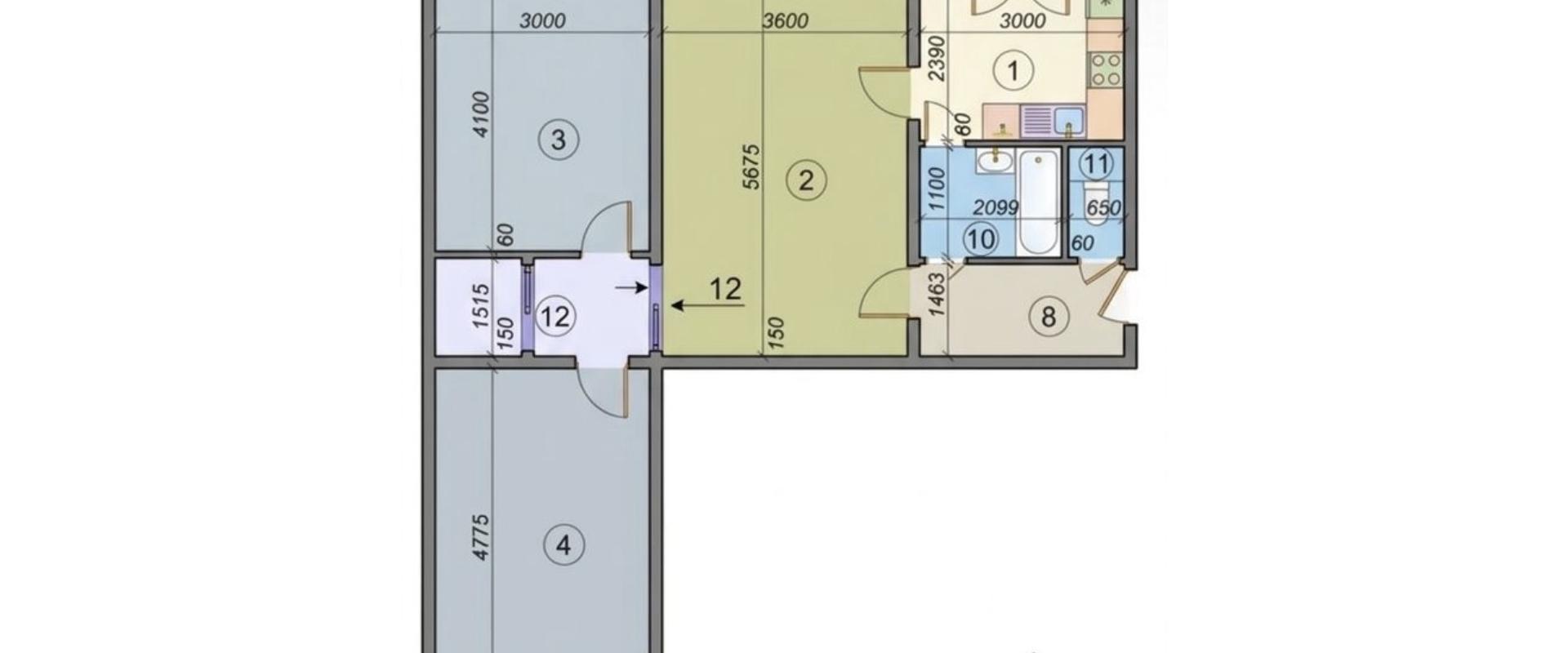 Na predaj 3-izbový byt s loggiou, balkónom a šatníkom