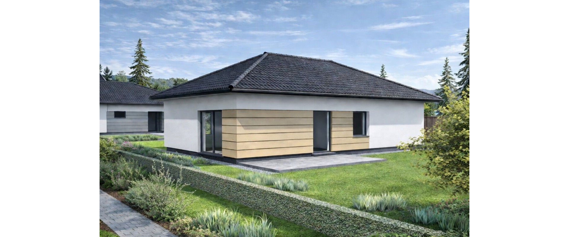 Predám novostavbu - 4 izbový bungalov - Okružná