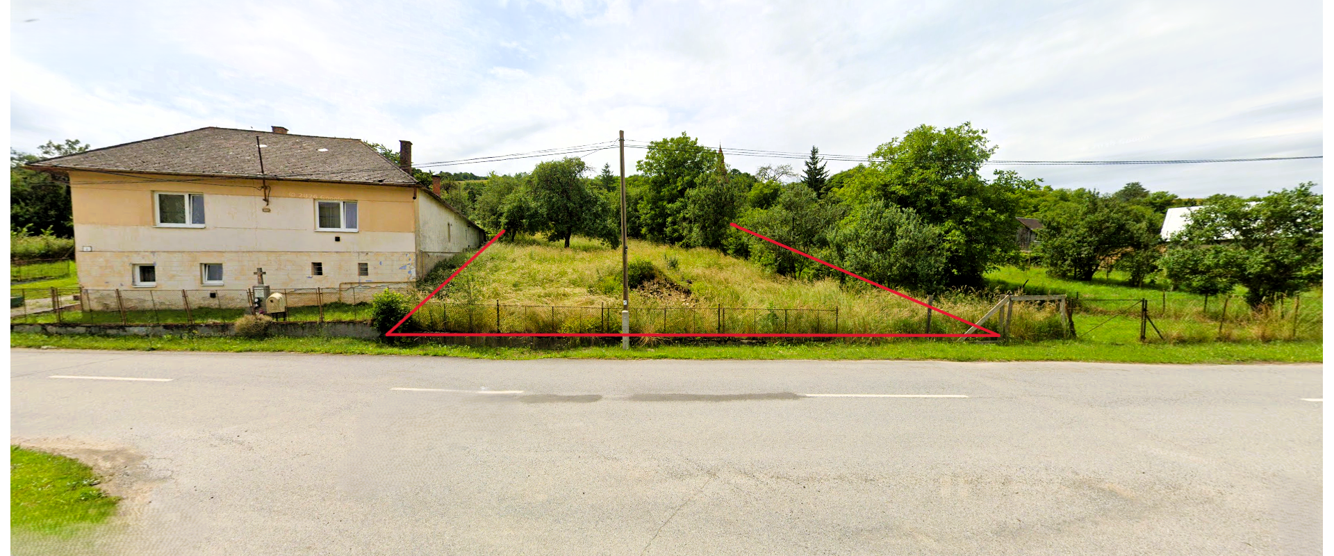 Na predaj stavebný pozemok o rozlohe 1457 m²  v obci Prosačov.