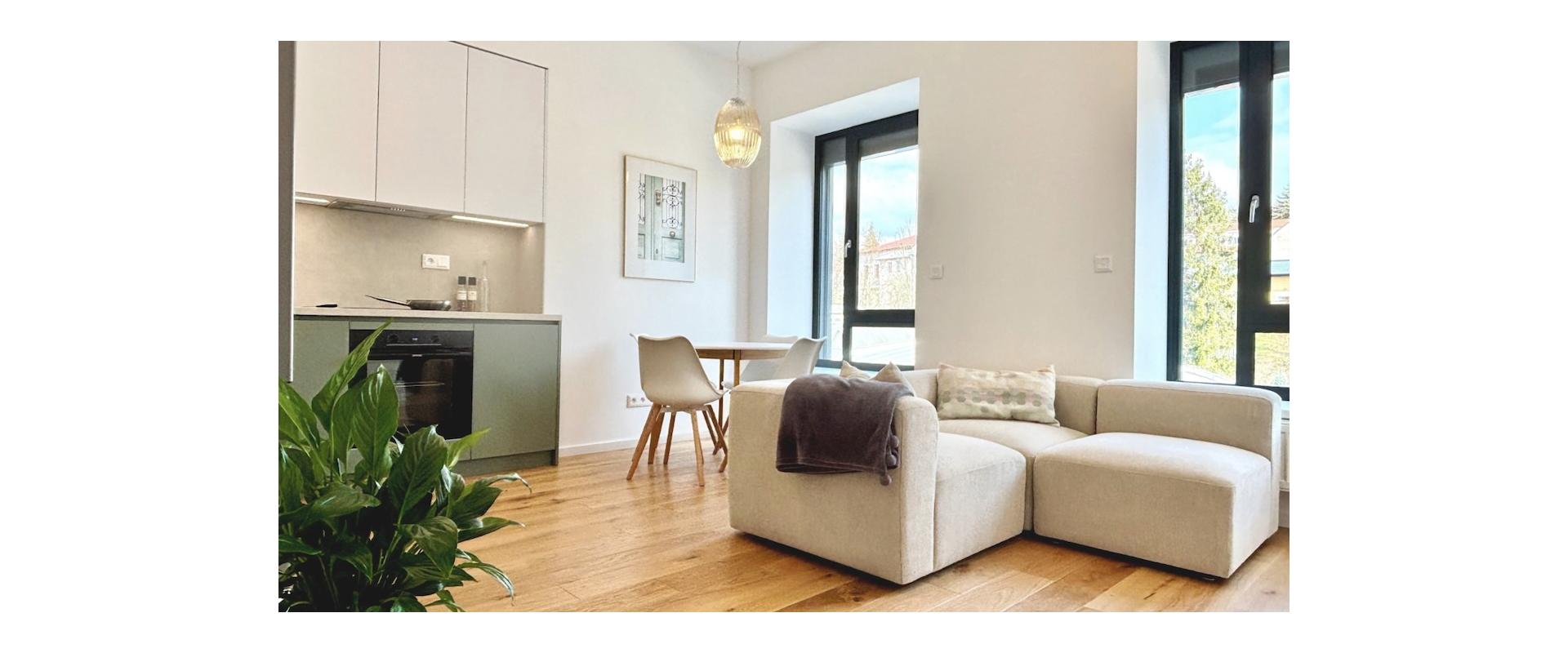 Prenájom úplne nového 2-izbového bytu v centre