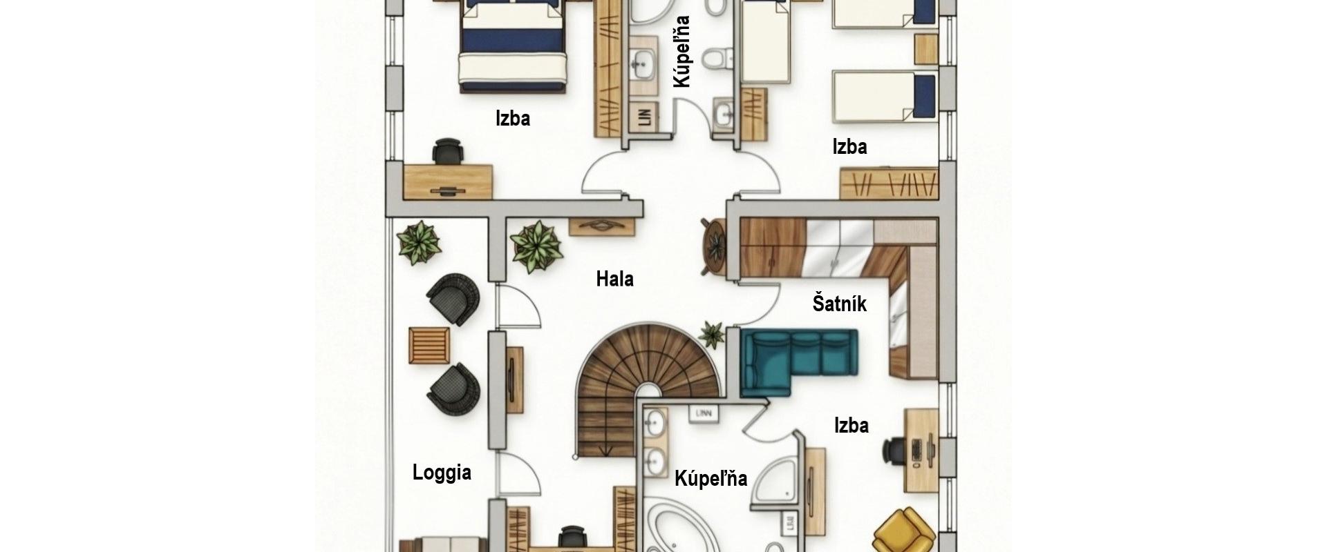 PREDAJ NADŠTANDARDNÝ DOM, 7 IZIEB, 4 KÚPEĽNE, ZÁHRADA, GARÁŽ