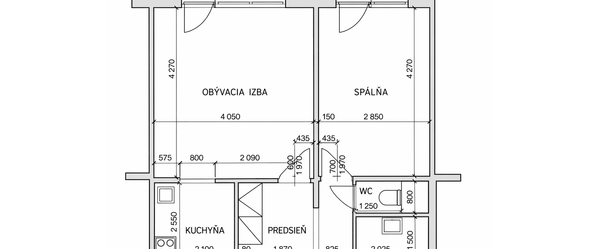 Predaj 2 izbového bytu s loggiou, Pribišova ulica