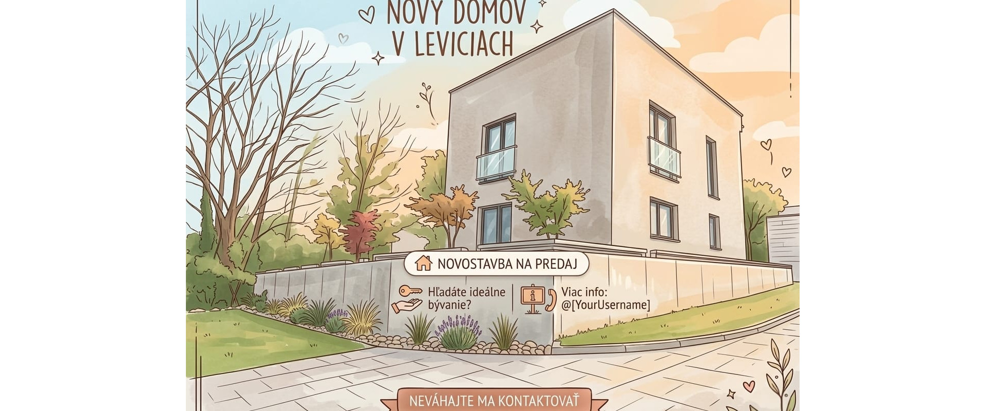 Moderný rodinný dom v Leviciach: Holodom alebo na kľúč