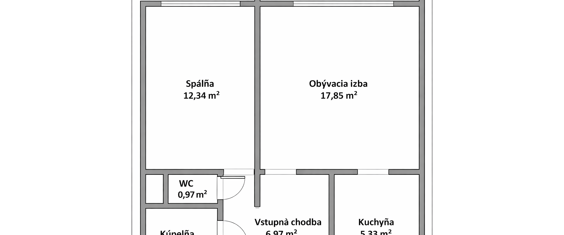 Predaj 2 izbového bytu s loggiou na Dlhých Dieloch