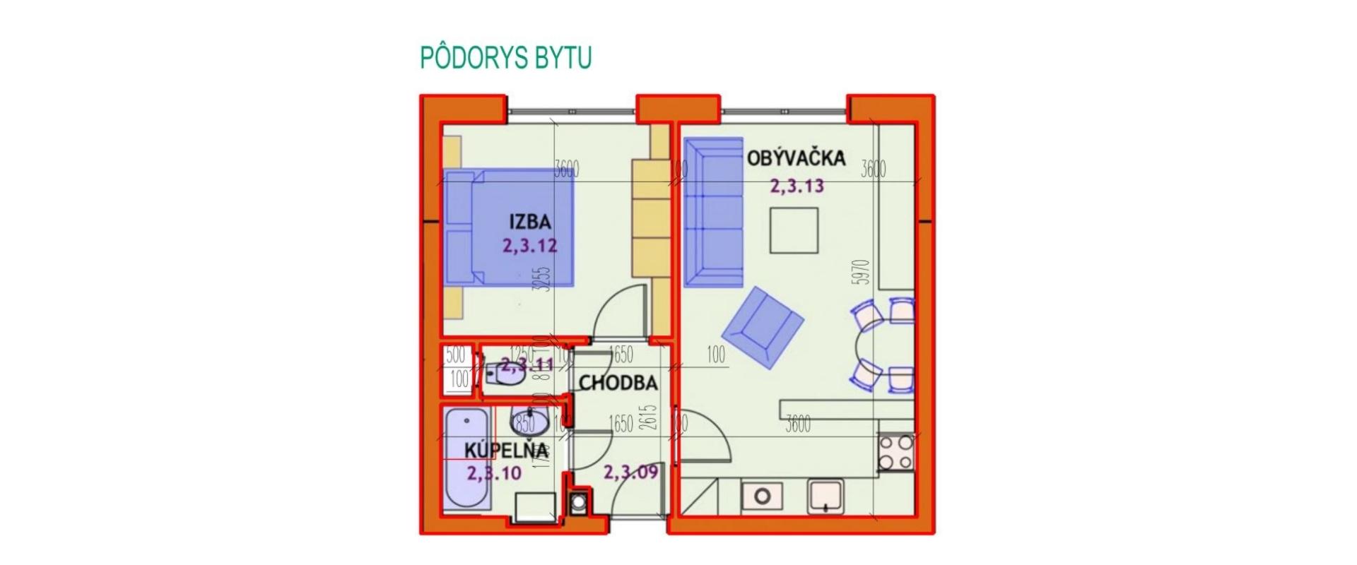 Prenájom 1,5-izbového bytu – Nitra, Jelenecká ulica