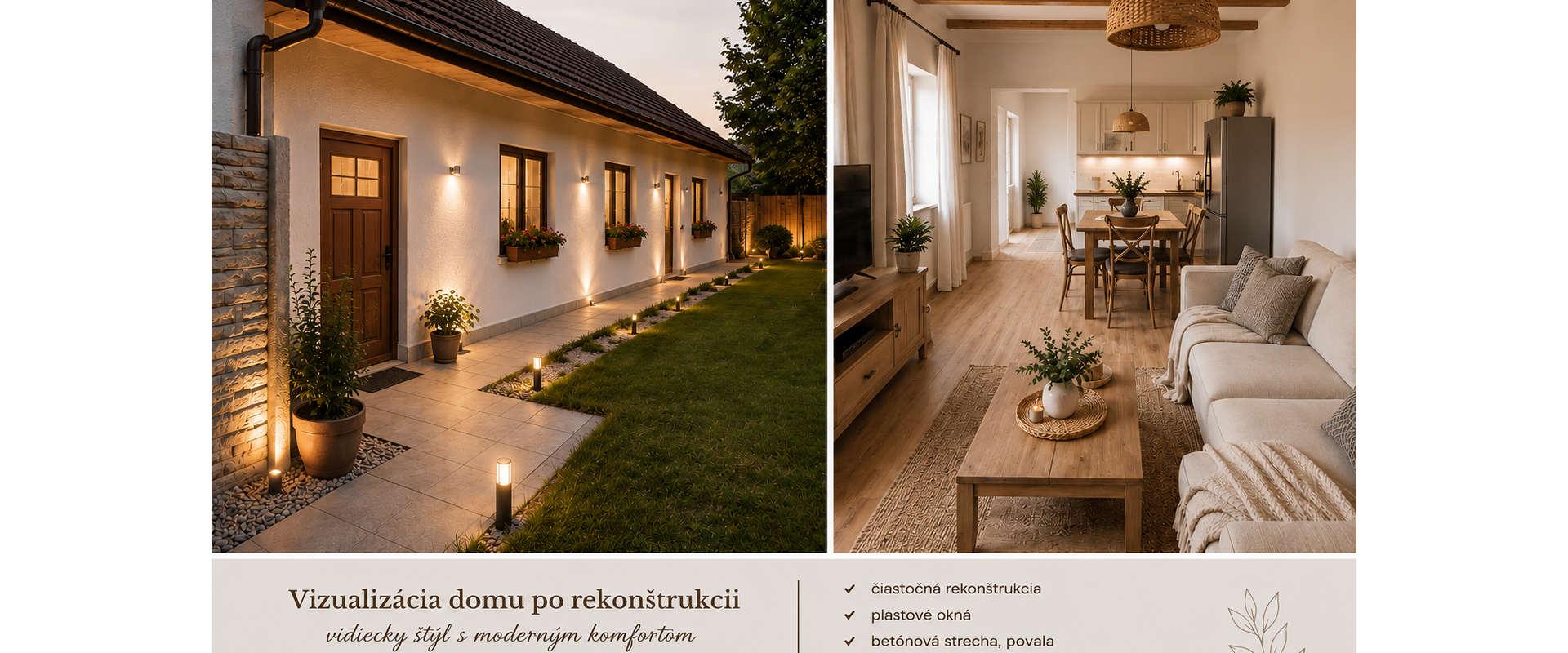 Rodinný dom s vidieckym šarmom v centre obce Láb