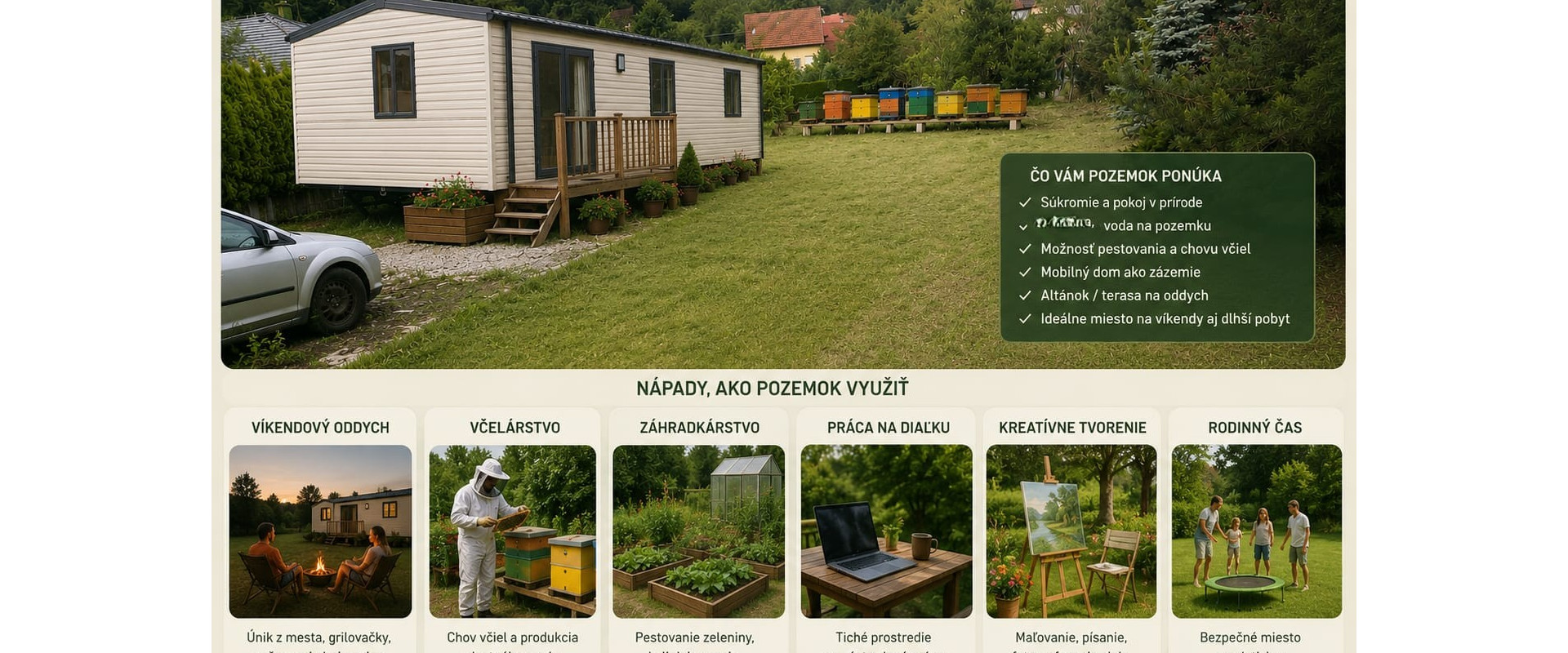PRENÁJOM ATRAKTÍVNEHO POZEMKU V TRNOVOM PRI ŽILINE - 1343 m²
